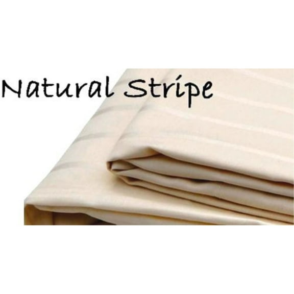 Organic Crib Bedding - Crib Fitted Sheet Organic Cotton Natural Stripe Sateen