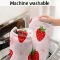 thumbnail image 5 of Strawberry Plants Fruit Flower Bow Bathroom Rugs Mat,Non Slip Microfiber Bathroom Rug,Rubber Backing,Soft Bathroom Mats for Bathroom Floor,Tub and Shower,17x27in(43x68cm), 5 of 5