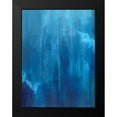 thumbnail image 2 of Wilkins, Suzanne 19x24 Black Modern Framed Museum Art Print Titled - Azul Profundo Triptych II, 2 of 5