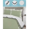 thumbnail image 4 of Quilts Twin-XL Size Bedding Set, Coastal Coral Lightweight Quilted Comforter, Sage Green Ocean Marine Nautical Beach Soft Reversible Bedspread Coverlet with Pillow Covers for All Season, 68" x 98", 4 of 7
