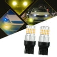 thumbnail image 3 of 2 piezas 9-30 V luces de freno traseras parpadeantes Bombillas de repuesto Amarillo 7443 Zulema Bombillas de faros de coche, 3 of 7