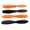 thumbnail image 4 of Hélices Pares de Reempzo Yotijar para X4 H107L H107C H107D Accesorios Negro + Naranja, 4 of 5