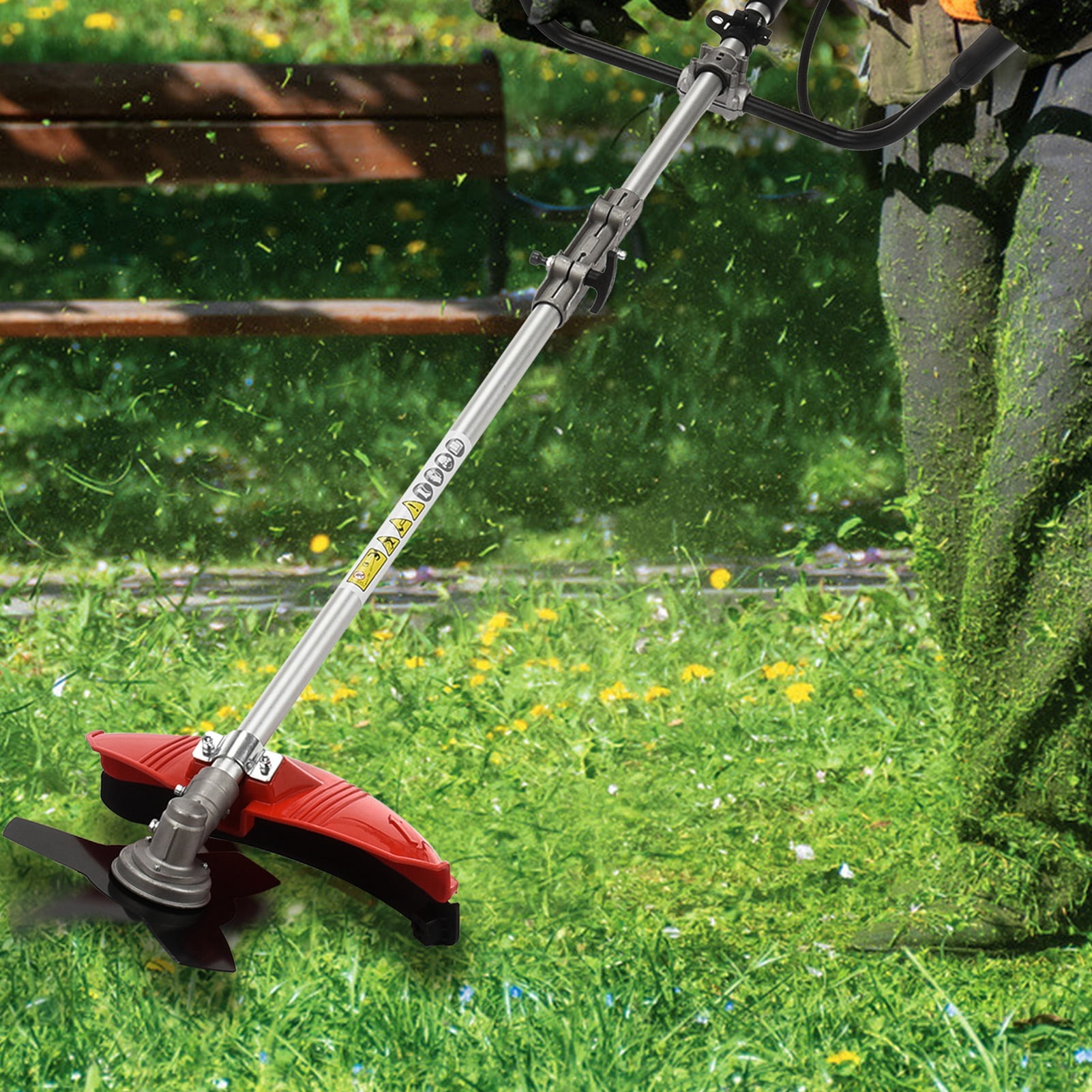 Happydeer Strong Powerful Full Functioning Guard Accessories Hedge Trimmer 52cc 2-Stroke Gas Straight Shaft String Backpack Grass Trimmer