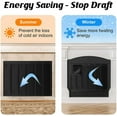 thumbnail image 4 of STARTWO Fireplace Blanket for Heat Loss, Indoor Fireplace Covers Keep Drafts Out Stops Heat Loss Fireplace Draft Stopper with Built Magnet,39"x32", 4 of 7