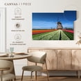 thumbnail image 4 of Elephant Stock Windmill And Tulips Wall Art - Horizontal Canvas Wall Art - Living Room Wall Decor - Nature Canvas - White And Blue Decor - 24" x 16", 4 of 4