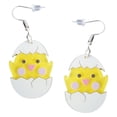 thumbnail image 2 of Pendientes acrílicos de Pascua Yinane colgantes de animales Pollo, 2 of 8
