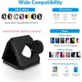 thumbnail image 6 of TriFold 3 in 1 Charging Station for iPhone, Magnetic Foldable Wireless Charger for iPhone 14 13 12 11/Pro/XS/XR,AirPods 3/2/Pro, Charger Dock Station for iWatch 7/6/5/4/3/2, Black, 6 of 8