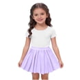 thumbnail image 7 of NAISIBABY Girls Athletic Skirt, Mesh Tiered High Rise A-Line Kids Dance Pleatd Mini Skirt Purple Size 8, 7 of 7