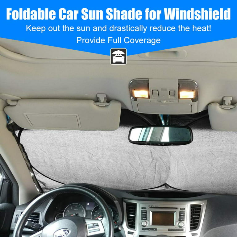 Cheap Car Windshield Sun Shade Umbrella, Foldable Car Front Window Sunshade  Umbrella 55X31.5
