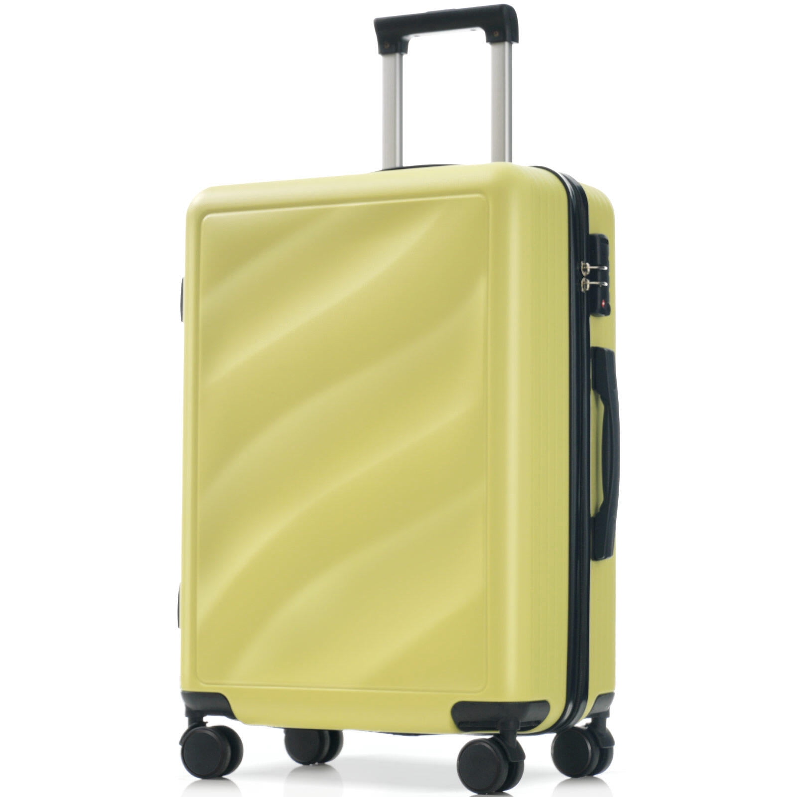 Hard Shell Luggage Luggage Set 3 Piece, Lightweight Durable ABS Suitcases with Spinner Wheels and TSA Lock, Carry-on & Checked Travel Luggage (20"/24"/28"),Carry On Hard Shell Luggage