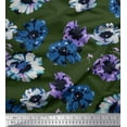 thumbnail image 1 of Soimoi Rayon Fabric Flower Artistic Print Sewing Fabric Yard 56 Inch Wide, 1 of 3