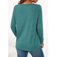 thumbnail image 5 of PRETTYGARDEN Women's Long Sleeve Shirts Fall Trendy Henley Tops Dressy Casual Blouses Work Outfits Fashion Clothing, 5 of 10