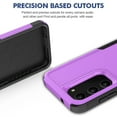 thumbnail image 2 of Decase Heavy-Duty Case for Samsung Galaxy S23,Dual Layer Military Grade Drop Protection Anti-Fingerprint Anti-Scratch Hard Back Cover Silicone Bumper Shockproof Protective Case for Galaxy S23,Purple, 2 of 5
