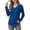 Blue, variant on Horkkom V Neck T Shirts for Women Casual Solid Color Long Sleeve Shirts Plaid Versatile Pullover Shirts, S-3XL