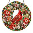 thumbnail image 2 of Light Up Christmas Diamond Art Beaded Wreath Kit Diy Christmas Pearl Diamond Painting With Led Lights Hanging Christmas Decorations For Home Front Door Wall Decor(9.84"), 2 of 4