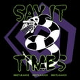thumbnail image 2 of Men's Beetlejuice Sandworm Say It 3 Times  Graphic T-Shirt, 2 of 5