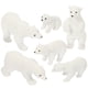thumbnail image 1 of GOOHOCHY 6 piezas de adorables osos blancos simulados, artesanías en miniatura, osos polares, micro paisajes decorativos., 1 of 7