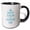 Black/White, variant on 3drose, Keep Calm and Design on - Carry on Designing - Gifts for Designers - Blue - Fun Funny Humor Humorous, 11oz Magic Transforming Mug