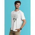 thumbnail image 2 of Alien Head In A Triangle T-Shirt Men -Image by Shutterstock, Male 4X-Large, 2 of 4
