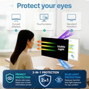 VINTEZ 24 Inch 16:9 Privacy Screen for Computer Monitor and Laptop - Anti Glare Protector Film Blue Light Filter Eye Protection - Computer Screen Privacy Shield,