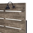 thumbnail image 3 of New Classic Furniture Misty Lodge Wood Full Panel Bed in Gray, 3 of 5