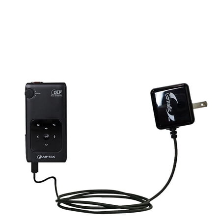 Gomadic Intelligent Compact AC Home Wall Charger suitable for the Aiptek PocketCinema v50 - High output power with a convenient, foldable plug design