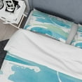 thumbnail image 4 of Designart 'Coastal watercolors I' Geometric Duvet Cover Set, 4 of 4