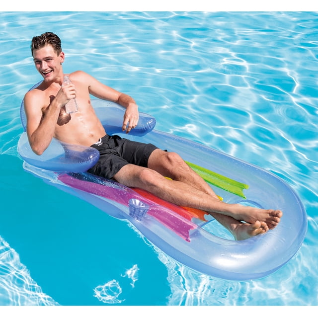 Tumbona de piscina con reposacabezas - Juego de 1 (color aleatorio) Estera de playa gruesa