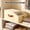 Beige, variant on Hats Storage Box Organizer, Foldable Hat Container With See-Through Window And Secure Closure, Home Organization Solution For Caps Beanies Baseball Hats, Beige Hat Storage Box