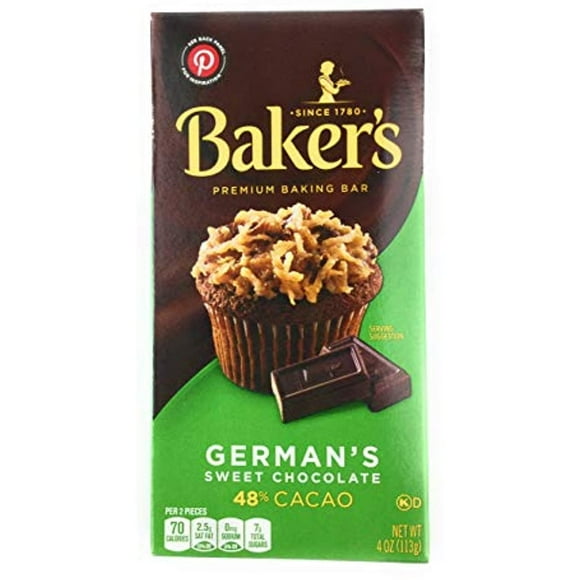 Bakers Unsweetened Baking Chocolate Bar