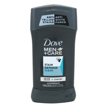 Dove Deodorant 2.7oz Mens Stain Defense Clean (Pack of 2)