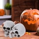 thumbnail image 4 of FELTECHELECTR 2 piezas de calavera artificial de Halloween, adorno de calavera aterradora, accesorios para casa fantasma, suministros para fiestas (4), 4 of 4