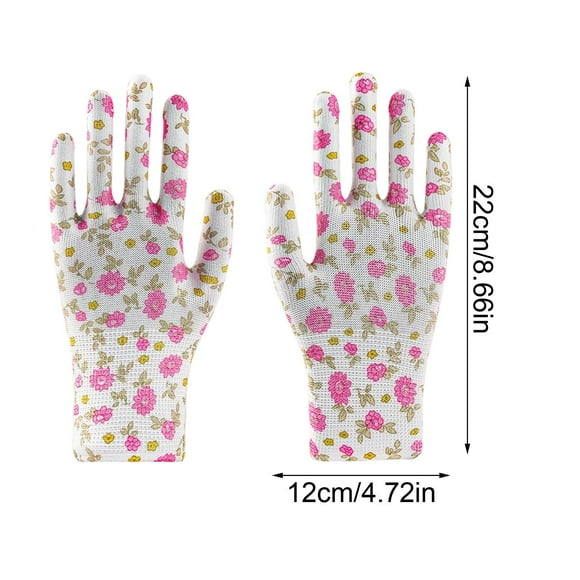 Guantes de jardinería para mujer,transpirables,con revestimiento de goma,resistentes a la abrasión,para deshierbar,podar,para trabajos al aire libre en el jardín,para cavar,rastrillar y