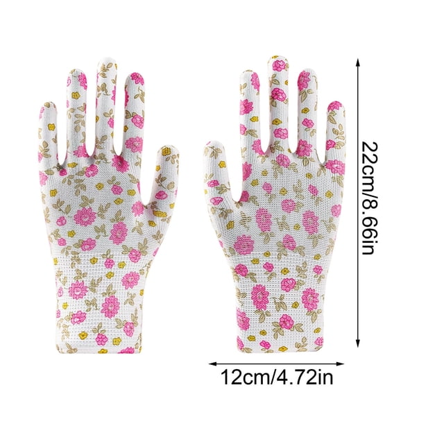 Guantes de jardinería para mujer,transpirables,con revestimiento de goma,resistentes a la abrasión,para deshierbar,podar,para trabajos al aire libre en el jardín,para cavar,rastrillar y