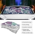 thumbnail image 5 of XMXY Car Sun Shade Windshield, Seamless Peony Flower Art Automotive Front Window Sun Visor for Cars SUV Trucks, Small Size, 5 of 8