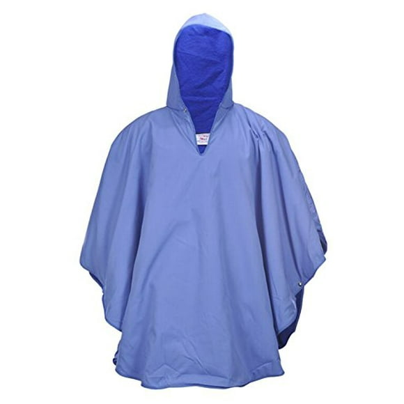Adaptive Wheelchair Clothing Winter Poncho for Women and Men (Light Blue) Made in the USA