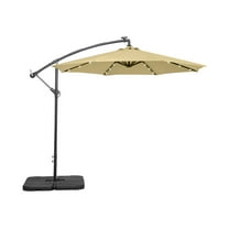 Westin Outdoor 94" Beige Solid Print Octagon Offset and Cantilever Patio Umbrellas