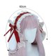 thumbnail image 2 of Diadema con orejas de conejo, tocado de sirvienta con lazo de encaje, disfraz de Halloween, pasador de diadema de conejo de peluche Adepaton BST2001795-2, 2 of 5