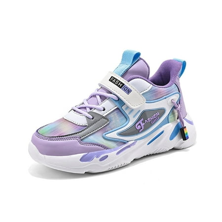 Kids Shoes Boys Girls Sneakers  Comfortable Running Tennis Athletic Shoes for Big Kid Purple