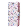 thumbnail image 2 of Wallet Case for iPhone XS/X 5.8 Inch with Card Slots Magnetic Clasp Wrist Strap Cover, Premium PU Leather Soft TPU Shockproof Flower Pattern Bronzing Kickstand Flip Folio Phone Case,Butterfly Flower, 2 of 8