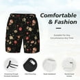 thumbnail image 3 of Daiia Red White Flowers Mens Swim Trunks Swim Shorts Quick Dry Swim Shorts with Mesh Lining Pockets-XX-Large, 3 of 9