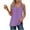 Purple, variant on AherBiu Summer Tank Tops for Women V Neck Striped Side Slit Casual Loose Sleeveless Top Tees Shirts
