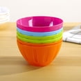 thumbnail image 3 of 3 Pcs Plastic Bowls Colorful Reusable Salad Bowls Facial Mask Seasoning Bowls Home Household Bowls (Random Color), 3 of 5