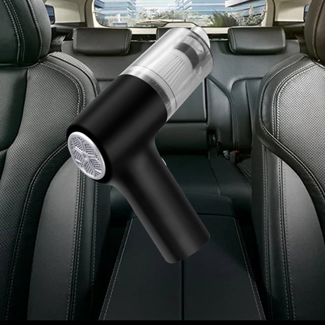 Aspirador portátil Colector de polvo de mano para el hogar del automóvil (negro 1200 mAh)