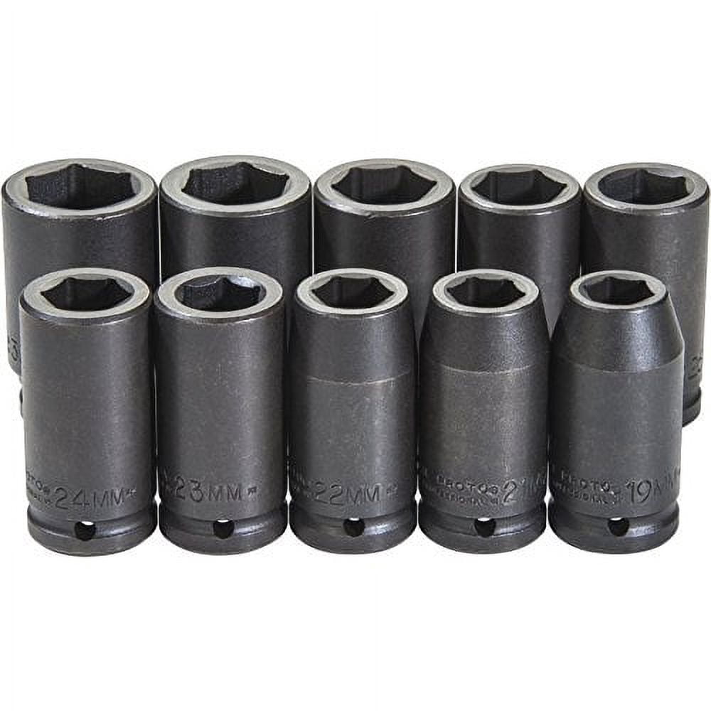 Proto 3/4In Drive 6Pt Impact Socket Set 10Pc