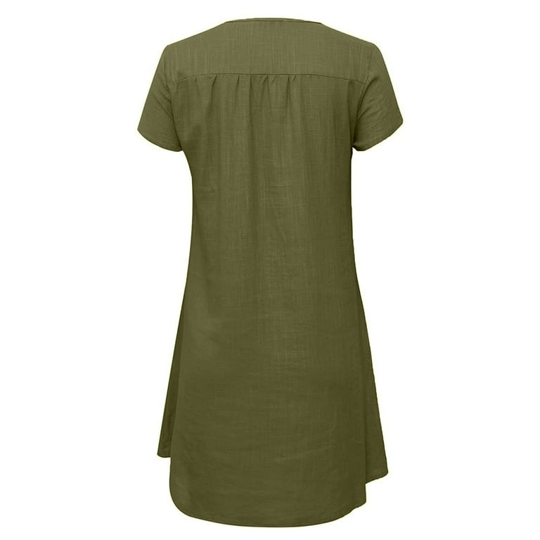 white christmas dresses Short Sleeve Cotton Shift main image 1