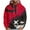 25Multicolor, variant on PuLe Hoodies Men's Hooded Down Shoulder Sleeve Face Print Loose Hoodie Printed Long Sleeve Top Hoodie