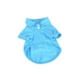 thumbnail image 2 of Flmtop Pet Shirt Lapel Design Sweat-absorbent Solid Color Dog Two-legged T-shirt for Summer Blue, 2 of 9
