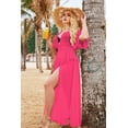 thumbnail image 3 of Zeagoo Womens Plus Size Swimsuit Cover Up Deep V Neck Bathing Suit Swimwear Bikini Coverup Long Split Kaftan Kimono Dress, 3 of 5
