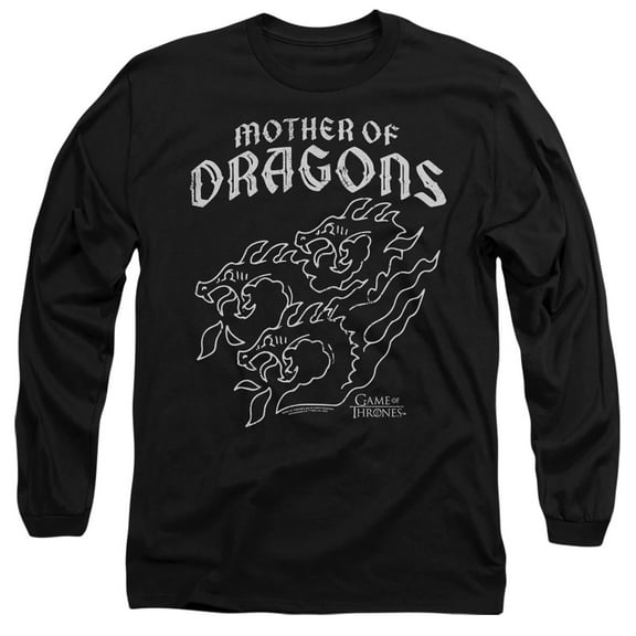 Game of Thrones Mother of Dragons Unisex Adult Long-Sleeve T Shirt